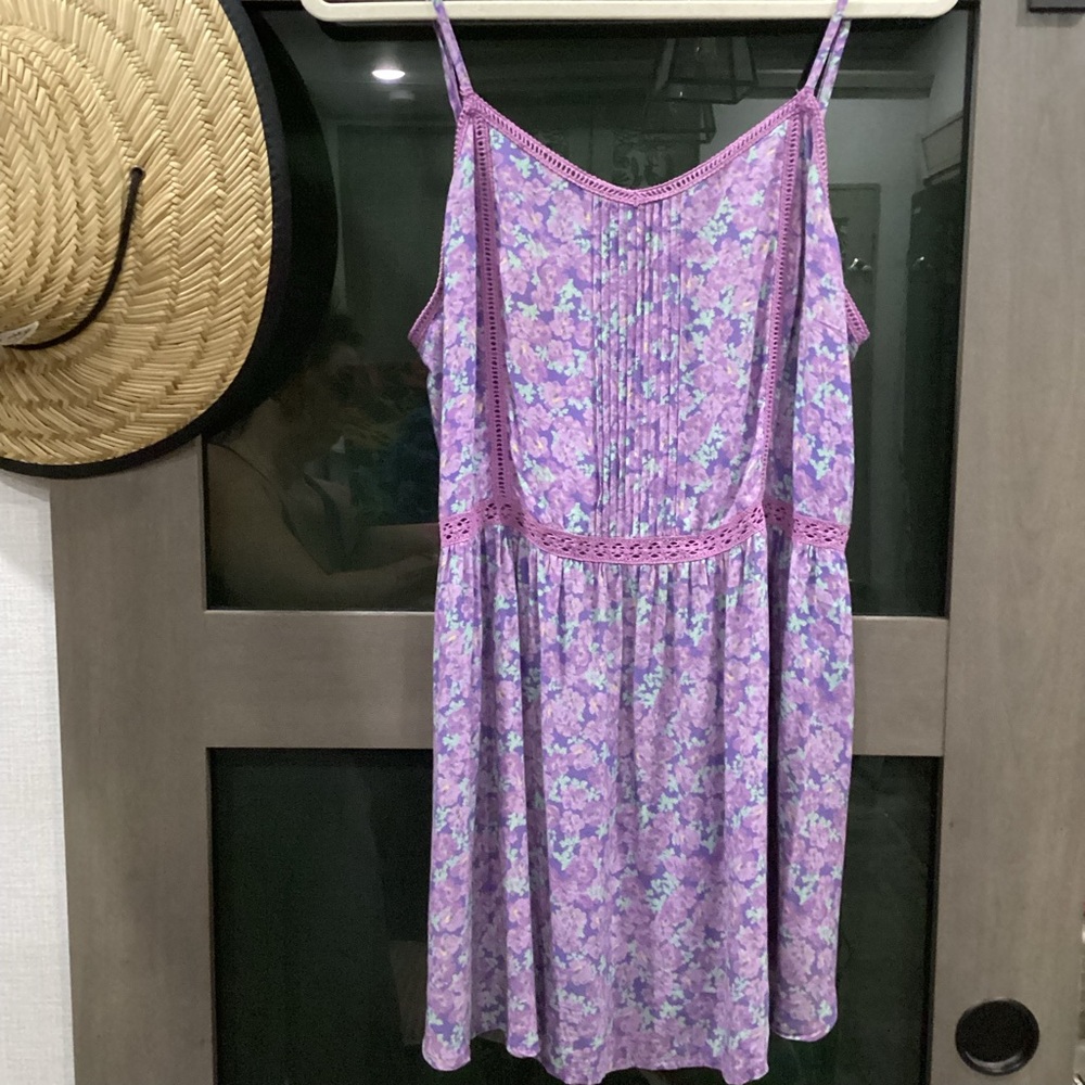 Spell and the Gypsy Wildflowers purple minidress slip dress
